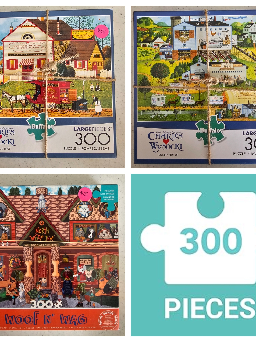 300pc Puzzles - Set of 3
